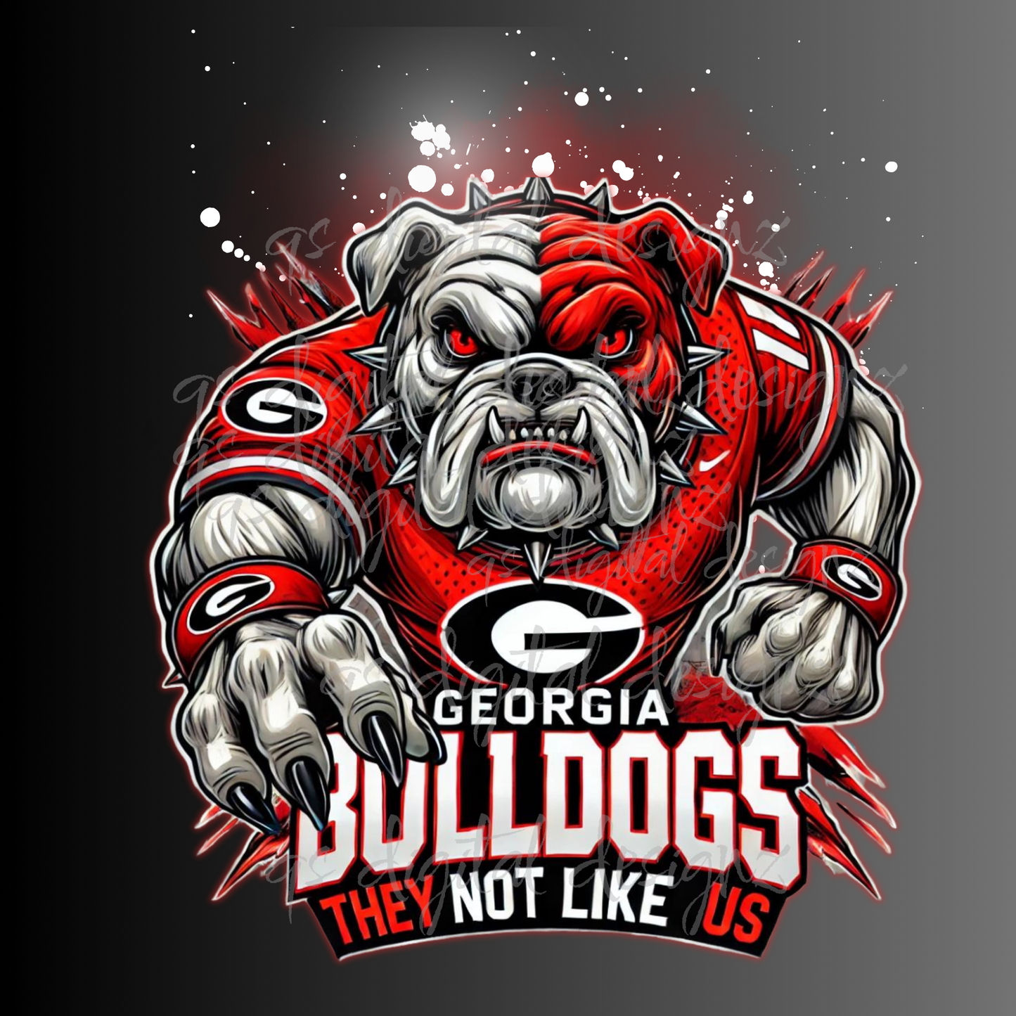 "They Not Like US" GA Bulldogs PNG