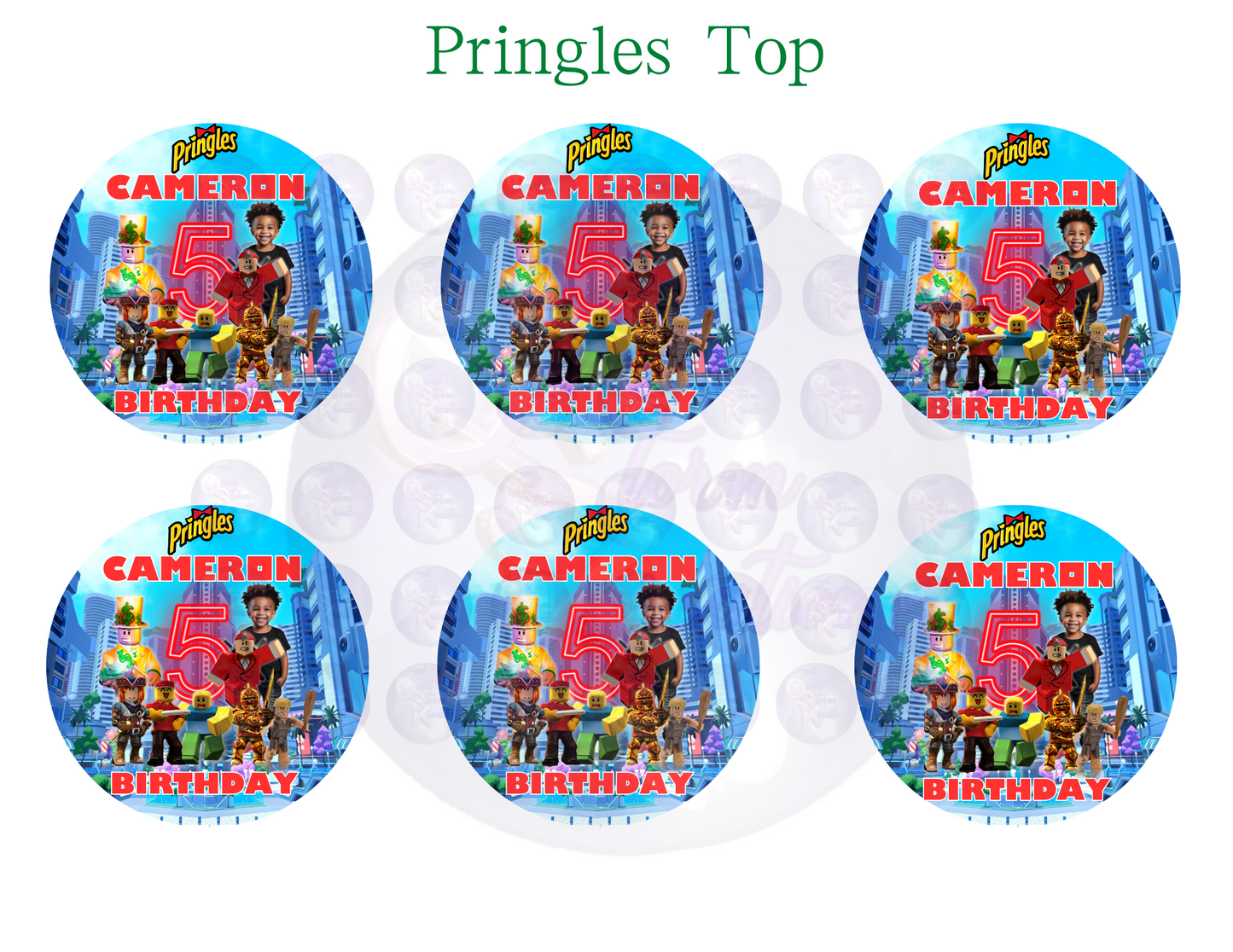 Roblex Designed Party Favor Template and Mockup