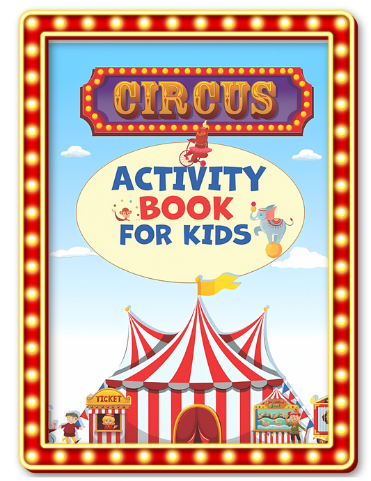 Kids Circus Activity Workbook Template (Digital)