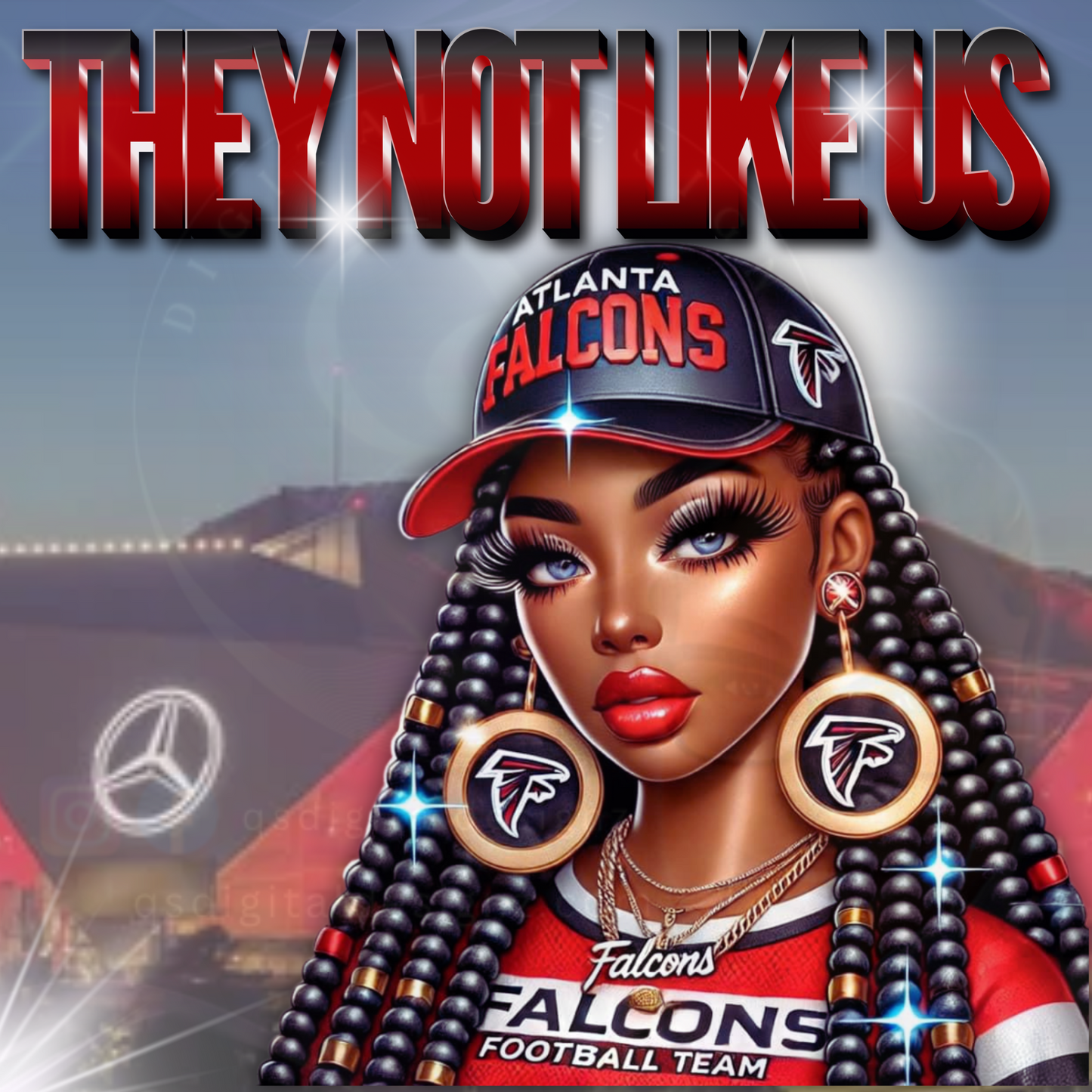 Atlanta Falcons They Not Like US Mercedeus Benz Stadium