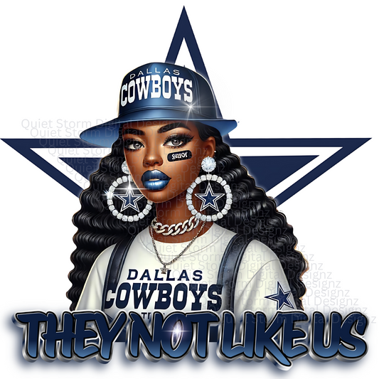 Dallas Cowboys "They Not Like Us" PNG