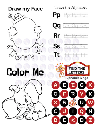 Kids Circus Activity Workbook Template (Digital)