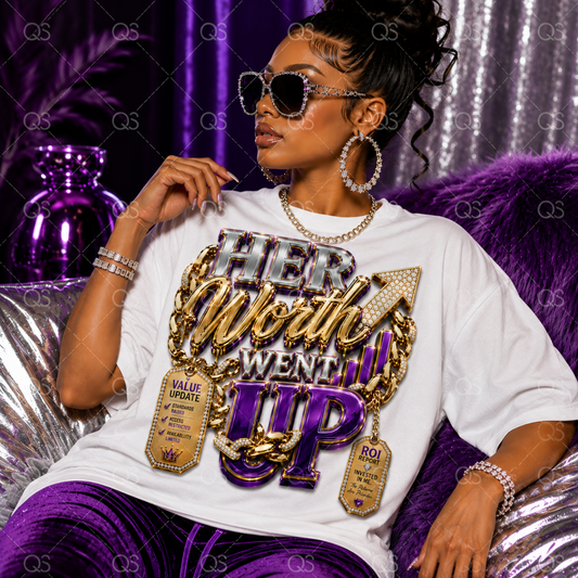 HER WORTH WENT UP – Luxury Boss Energy PNG