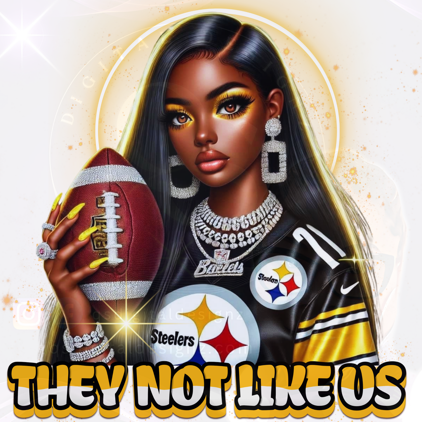 Pittsburgh Steelers They Not Like Us PNG