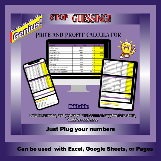 Price and Profit Calculator Template