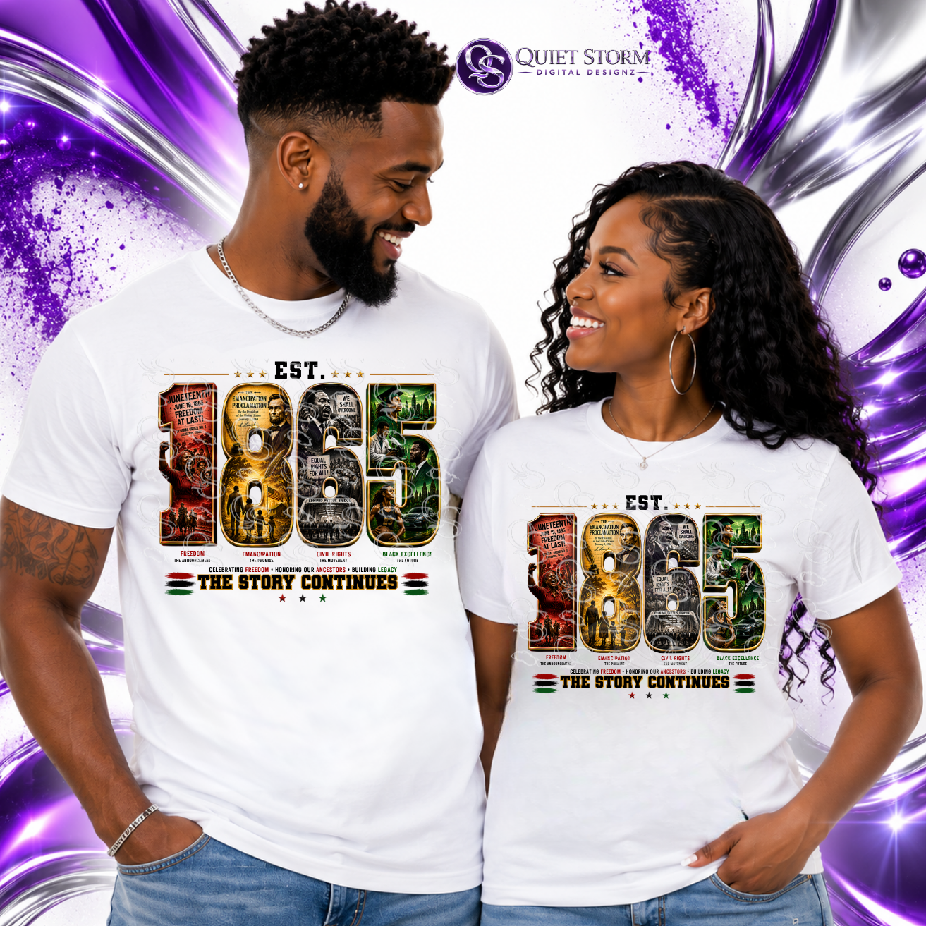 EST. 1865 – THE STORY CONTINUES Juneteenth PNG