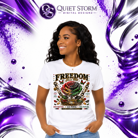 Still Blooming Free Juneteenth Digital Design PNG