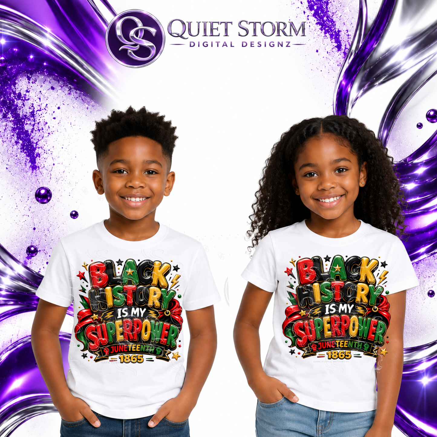 BLACK HISTORY IS MY SUPERPOWER – Juneteenth PNG